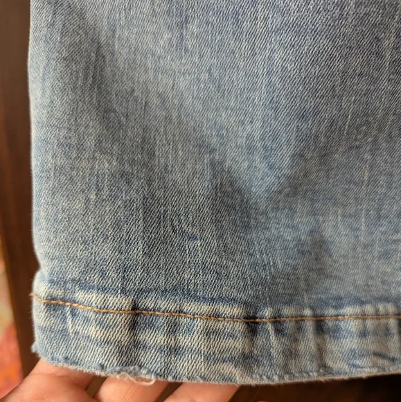 Garage Denim Light Wash Blue Jeans Flared High Waisted Size 7 / 28 NWOT - Picture 6 of 15